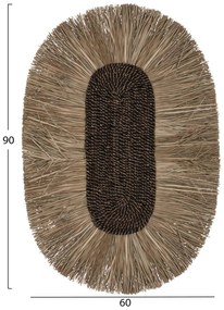 ΔΙΑΚΟΣΜΗΤΙΚΟ ΤΟΙΧΟΥ ΟΒΑΛ ΑΠΟ GRASS ΚΑΙ ΙΝΕΣ ΑΜΠΑΚΑ ΣΕ ΧΡΩΜΑ ΦΥΣΙΚΟ 60x5x90Yεκ.HM7795