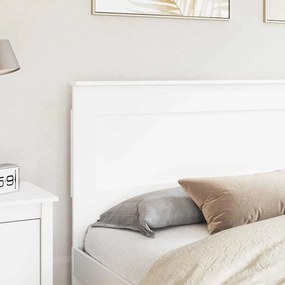 vidaXL Κεφαλάρι με κεφαλάρι Λευκό 180 cm Επεξεργασμένο ξύλο