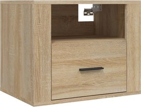 vidaXL Κομοδίνα Επιτοίχια 2 τεμ. Sonoma Δρυς 50x36x40 εκ.