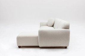 Corner Sofa Eddy Corner Right (L3-CHL) - White White