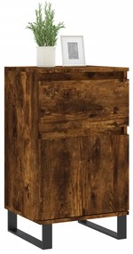 vidaXL Ντουλάπια 2 τεμ. Καπνιστή Δρυς 40x35x70 εκ. από Επεξεργ. Ξύλο