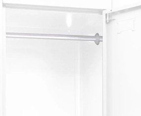 vidaXL Φοριαμός Λευκός 38 x 45 x 180 εκ. Ατσάλινος