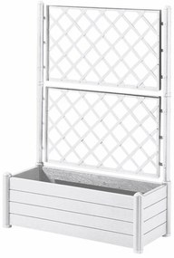 Γλάστρα Stefanplast 100 x 43 x 142 cm Ορθογώνιο Λευκό