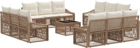 vidaXL Σετ Καναπέ Κήπου 13 pcs Μπεζ συνθετικό ρατάν