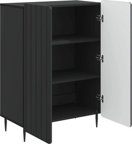 vidaXL Πλαϊνό γραφείο Μαύρο 66 x 34,5 x 92 εκ. Επεξεργασμένο Ξύλο