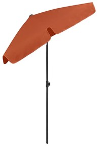vidaXL Ομπρέλα Θαλάσσης Τερακότα 180 x 120 εκ.