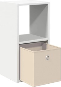 vidaXL Κομοδίνο Λευκό 30,5 x 27 x 59,5 εκ Επεξεργασμένο Ξύλο