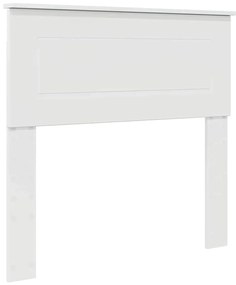 vidaXL Κεφαλάρι με κεφαλάρι Λαμπερό Λευκό 75 cm Επεξεργασμένο ξύλο