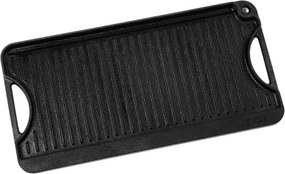 VEVOR 20x10 in Reversible Grill Griddle Pre-Seasoned BBQ Pan Cast Iron Black