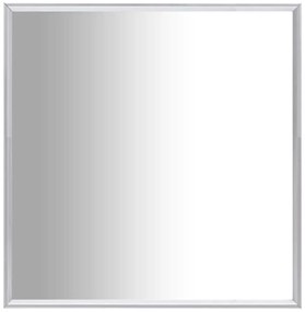 vidaXL Καθρέφτης Ασημένιος 60 x 60 εκ.