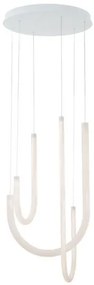 Κρεμαστό Φωτιστικό Οροφής LED 42W Λευκό Φ41cm Yvonne 4319200 Viokef 4319200 Λευκό