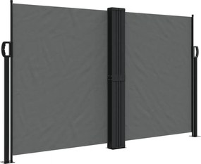 vidaXL Σκίαστρο Πλαϊνό Συρόμενο Ανθρακί 140 x 1000 εκ.