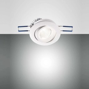 Φωτιστικό Spot Χωνευτό Led Sigma 3445-72-343 White Fabas Luce Στρόγγυλο Αλουμίνιο