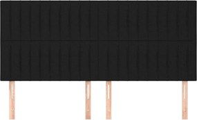 vidaXL Κεφαλάρι Μαύρο 160x5x118/128 εκ. Ύφασμα