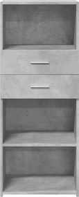 vidaXL Ντουλάπι Γκρι Σκυρ. 50x42,5x124 εκ. από Επεξεργασμένο Ξύλο