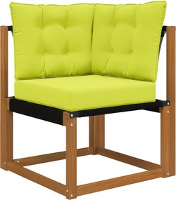 vidaXL Μαξιλάρι Καναπέ Εξωτερικού Χώρου 3 pcs Πράσινο Πολυεστέρας