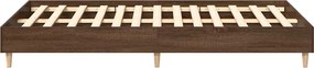 vidaXL Πλαίσιο κρεβατιού χωρίς στρώμα 135x190 εκ. Επεξεργασμένο Ξύλο