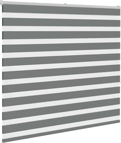 vidaXL Ζέβρα τυφλή Σκούρο Γκρι Πλάτος υφάσματος 155,9 εκ. Πολυεστέρας