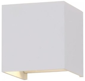 Επιτοίχιο Φωτιστικό LED 5W 230V 5°-120° 700lm IP65 Τετράγωνο Up-Down Άσπρο Φυσικό Λευκό 217088 VTAC-217088-Λευκό 217088