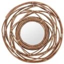 H&amp;S COLLECTION ΚΑΘΡΈΠΤΕΣ MIRROR KUBU IN WREATH SHAPE J11300470 89,5/90,5/3 NEOPORTAL-8719202100662