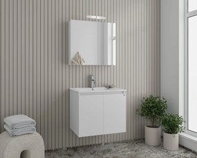 Drop Verona 60 White Gloss 62x47 - Πάγκος με Νιπτήρα &amp; Κρυφοντουλαπο