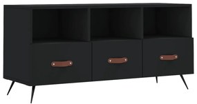 vidaXL Έπιπλο Τηλεόρασης Μαύρο 102 x 36 x 50 εκ. από Επεξεργ. Ξύλο
