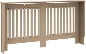 vidaXL Καπάκι Καλοριφέρ 2 pcs Καφέ 152 x 19 x 81,5 cm