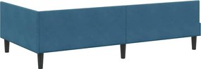 vidaXL Κρεβάτι Γωνίας Μπλε 100 x 200 cm Βελούδο