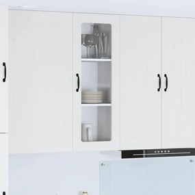 vidaXL Ραφιέρα τοίχου LUCCA Λευκό 40 x 31 x 100 εκ. Επεξεργασμένο Ξύλο