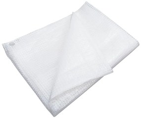 vidaXL Μουσαμάς με Ύφανση Leno Λευκός 8x12 μ. 140 γρ./μ²