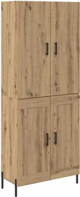 vidaXL Highboard Artisan Oak 69,5 x 34 x 180 εκ. Επεξεργασμένο ξύλο