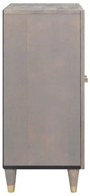 vidaXL Πλαϊνό γραφείο Γκρι και Χρυσό 60 x 33.5 x 75 εκ.