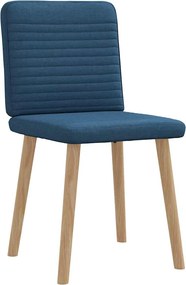 vidaXL Καρέκλες Τραπεζαρίας 2 τεμ. Μπλε Υφασμάτινες