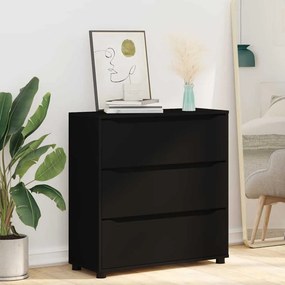 vidaXL Ντουλάπι αποθήκευσης 80 x 31 x 81 εκ Επεξεργασμένο Ξύλο Μαύρο
