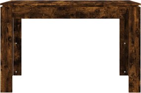 vidaXL Τραπέζι Τραπεζαρίας Καπνιστή Δρυς 120x60x76 εκ. Επεξ. Ξύλο