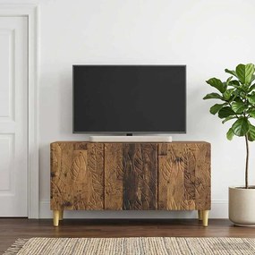 VidaXL Ντουλάπι TV 99 x 34,5 x 50 εκ. Παλαιωμένο ξύλο