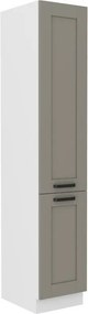 Επιδαπέδιο ντουλάπι Nelor 40 DK 210 2F-Γκρι σπέσιαλ - Λευκό