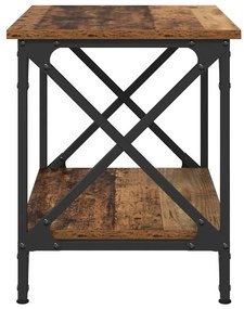 vidaXL Τραπεζάκι Πλευράς Παλιό ξύλο 55 x 38 x 45 εκ Επεξεργασμένο ξύλο