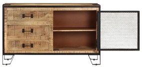 vidaXL Ντουλάπι με Συρτάρια 100x31x60 εκ Μασίφ Ακατέργαστο Ξύλο Μάνγκο