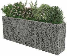 vidaXL Συρματοκιβώτιο-Γλάστρα Υπερυψωμένη 270x50x100 εκ. Γαλβ. Χάλυβας