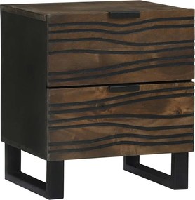 vidaXL Κομοδίνο Καρυδιά 40 x 33 x 46 εκ. Επεξεργασμένο Ξύλο