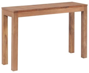 Τραπέζι Κονσόλα 110x35x76 εκ. Μασίφ Ξύλο Teak/Φυσικό Φινίρισμα - Καφέ