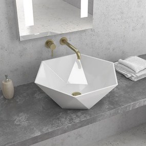 Νιπτήρας Επικαθήμενος LT 1140 45x45x17cm White Karag Πορσελάνη