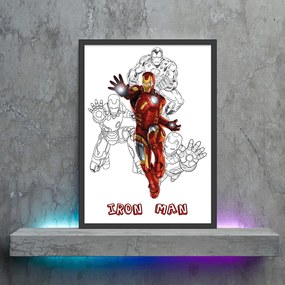 Πόστερ &amp;  Κάδρο Comic Iron Man CM032 40x50cm  Εκτύπωση Πόστερ (χωρίς κάδρο)