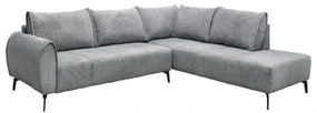 ΚΑΝΑΠΕΣ Fylliana Velton ΔΕΞΙΑ ΓΩΝΙΑ ΓΚΡΙ ΧΡΩΜΑ 275x225x85εκ 831-225-022