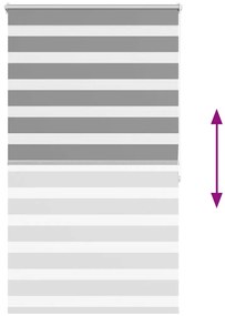 Ρόλερ Ζebra Γκρι 100 x 175cm