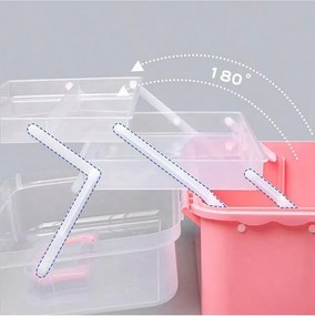 Κουτί οργάνωσης καλλυντικών - 525 - 121057 - Pink