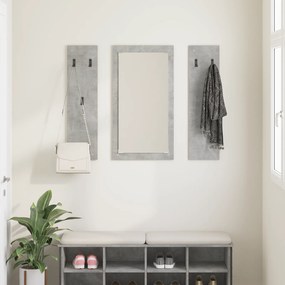 vidaXL Τοίχου Κρεμάστρα Γκρι σκυροδέματος 96 x 1.5 x 90 εκ
