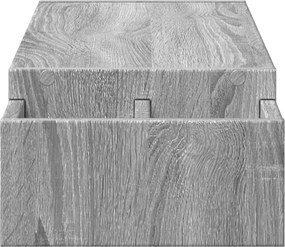 vidaXL Βάση Οθόνης με Αποθ. Γκρι Sonoma 100x27x15 εκ. Επεξεργ. Ξύλο