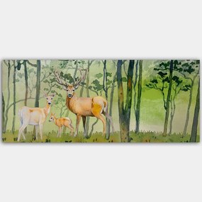 Πίνακας Καμβάς 451ERN1129 120x50cm Multi Wallity Οριζόντιοι Ξύλο, Καμβάς